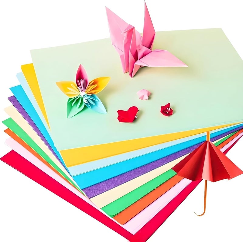 ECVV® 100 Sheets Colored Cardstock Craft Paper, A4 80gsm Color Paper sheets for Decorating Drawing Origami DIY Arts and Crafts [ 29.7cm x 21cm ] Assorted Colors