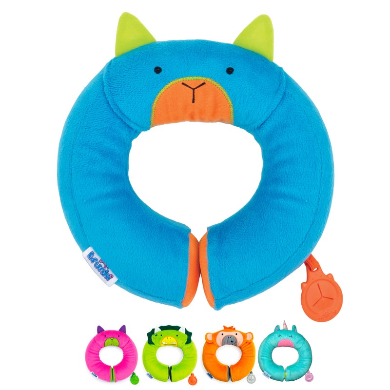 Trunki Kids Travel Neck Pillow & Chin Support Yondi Small Bert Blue, 0142-Gb01, 20 Cm - Image 1
