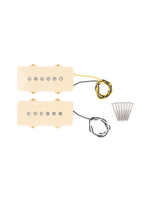 2Pcs Electric Guitar Pickup Set Alnico 5 Clear Sound Single Coil Pickup Set for Jazzmaster