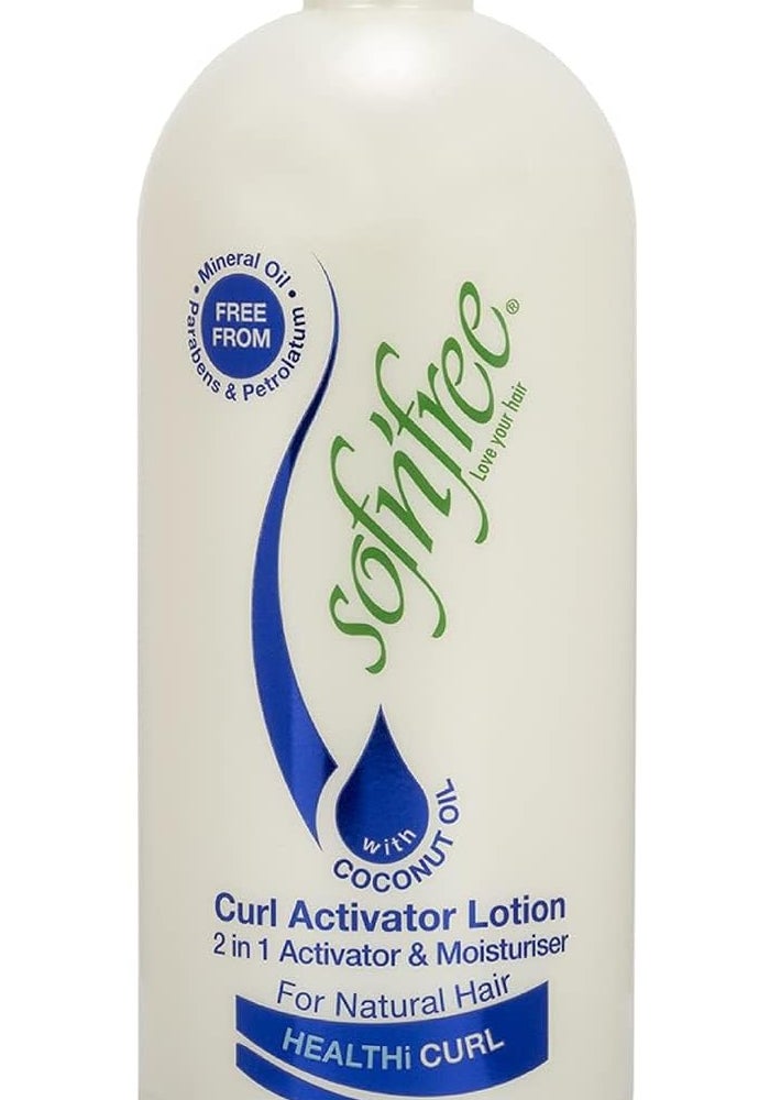SOFNFREE Sofn’Free Curl Activator Lotion with Coconut Oil - 2 in 1 Activator & Moisturiser for Natural Hair, 33.81 fl oz / 1000ml - Image 1