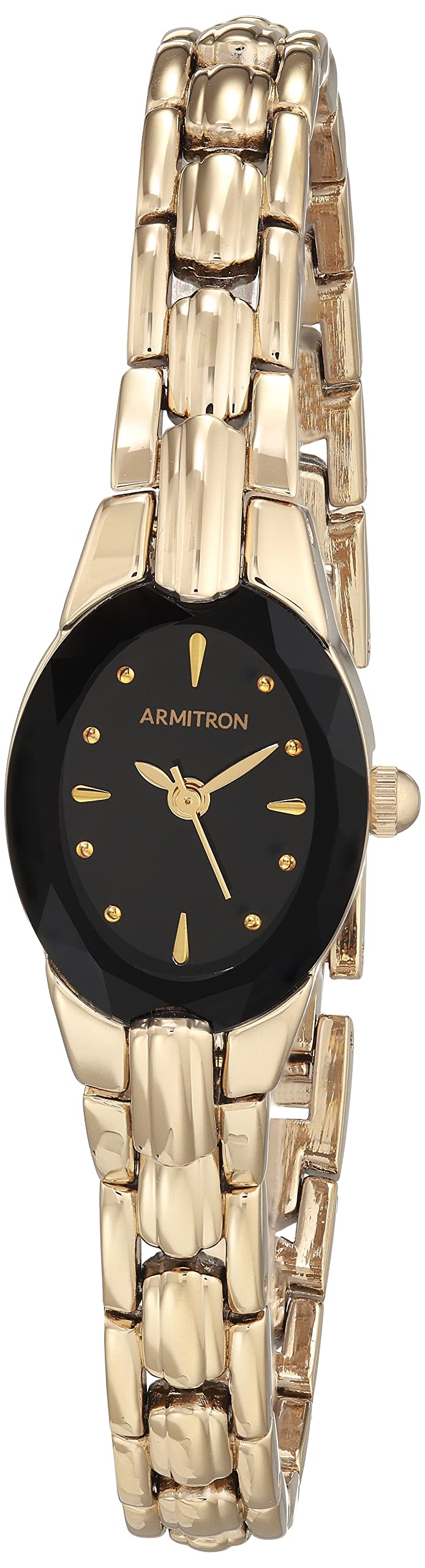 Armitron ساعة معصم نسائية من أرمترون، 75/3313 - أسود/ذهبي - Image 1