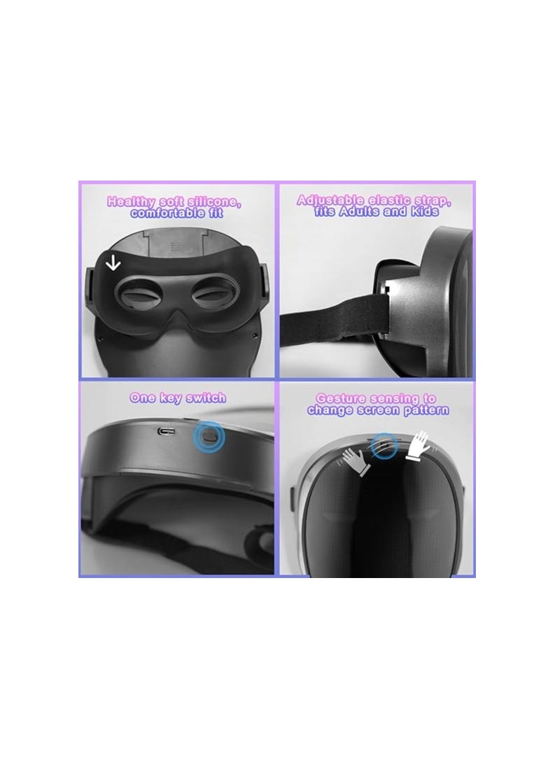 Elevate your cosplay game with the Bluetooth Programmable LED Face Mask, a dazzling light-up accessory boasting an automatic induction switch for a show-stopping effect.