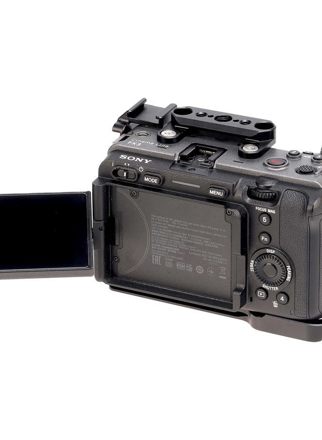 FOEASY Foto4easy fx3&fx30 cage rig for Sony FX30 FX3 Camera,Quick Release Plate for Arca-Swiss,NATO Rail,1/4" & 3/8" Screw Holes and Cold Shoe Mount for Accessories - Image 4