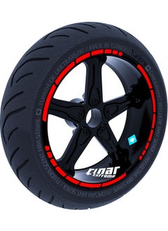 Çınar Extreme Cinar Extreme Moto Gp Style Flag Red Rim Strip Sticker Cinar Extreme 
