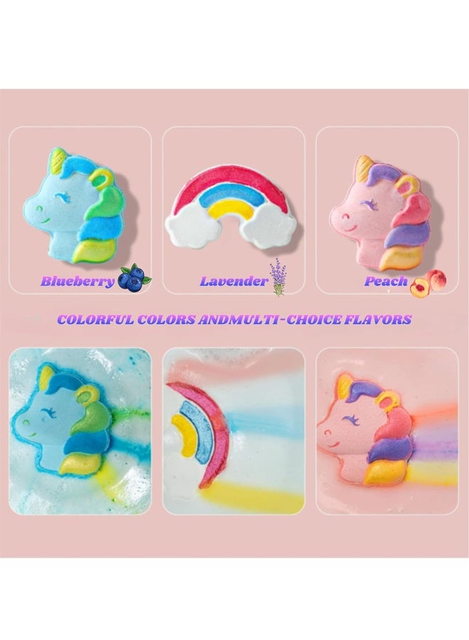 Beauenty Bath Bombs for Kids with Toys Inside，6PC Unicorn Bath Bombs with Surprise Gifts,Safe Natural&NON-TOXIC Bubble Bath Bomb, Birthday Christmas New Year Gifts for Kids Boys Girls - Image 2