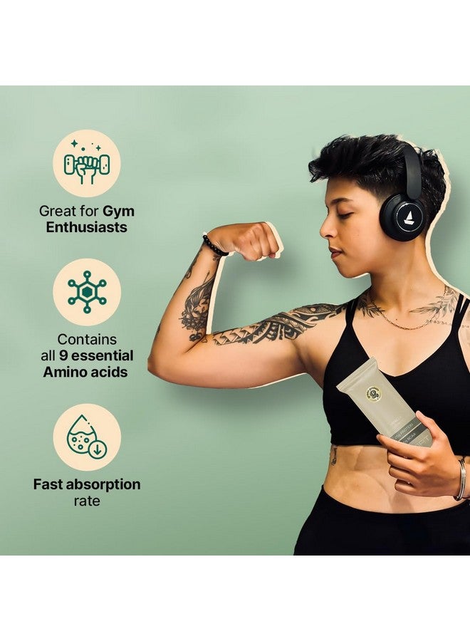 GREEN PROTEIN بروتين أخضر بروتين البازلاء المعزول، 100% نباتي 25 جرام بروتين نباتي (عبوة من 12، فانيليا فرنسية (عبوة من 12)) - Image 4