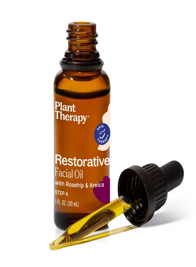 Plant Therapy Restorative Facial Oil with Rosehip & Arnica 1 oz Natural Ingredients, Restore & Protect Skin, Antioxidants and Fatty Acids, Deeply Nourish Skin - Image 1