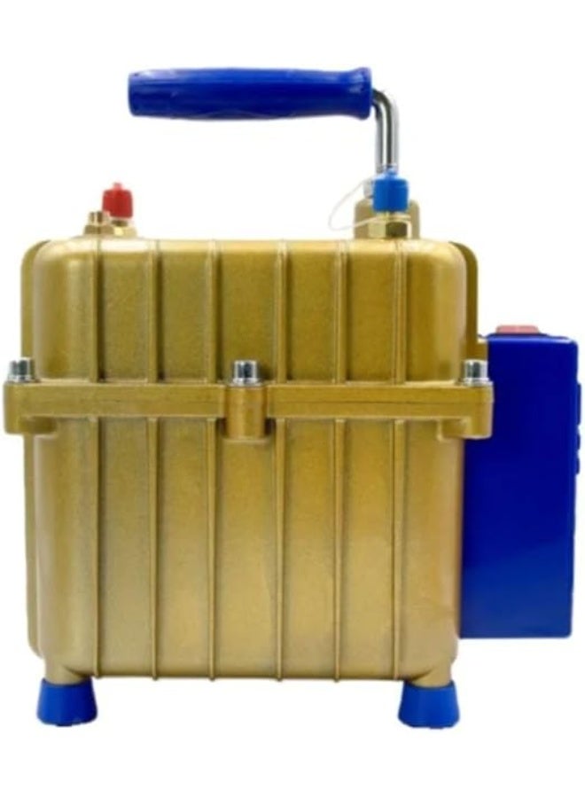 مضخة اختبار تفريغ وضغط 2 في 1 (220 فولت / 50 هرتز)، مضخة تفريغ متعددة الوظائف، مضخة هواء للمبردات، مضخة تفريغ ودفع، بسعة 42 لتر/دقيقة لخدمة تكييف السيارات، أداة محمولة لصيانة تكييف الهواء في السيارات. - Image 4