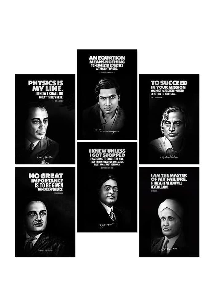 SWASUM Great Scientist Motivational Quotes Posters - Pack of 6 - Image 4