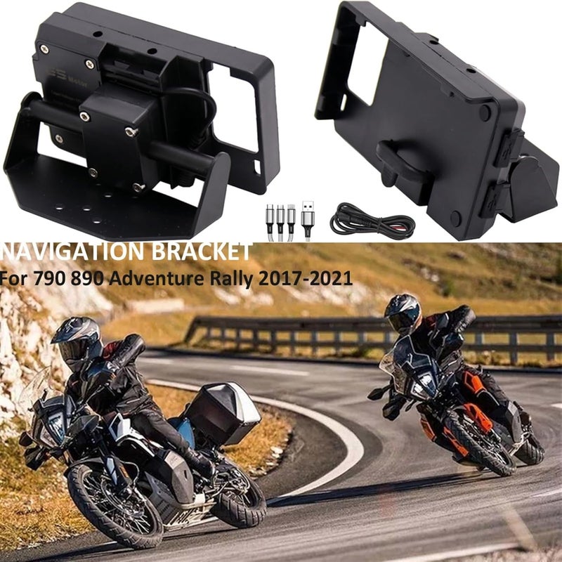 QASULER Motorcycle Phone GPS Navigation Bracket - Image 4