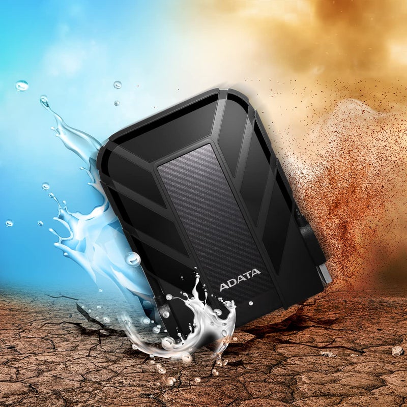ADATA HD710 Pro - 1 TB External Hard Drive - Shockproof, Waterproof & Dustproof - Durable Storage - for Gamers, Students & Professionals - Mac, PC & Linux Compatible - Black - AHD710P-1TU31-CBK - Image 5