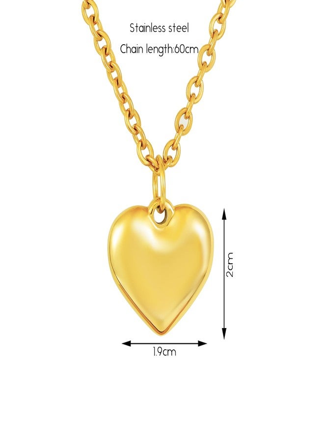 MILAKOO Gold Necklce for Women Dainty Heart Locket Love Charms Chains Necklace Stainless Steel - Image 5