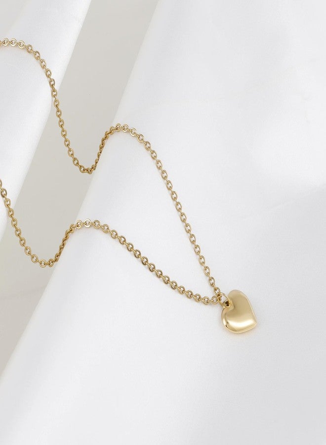 MILAKOO Gold Necklce for Women Dainty Heart Locket Love Charms Chains Necklace Stainless Steel - Image 3