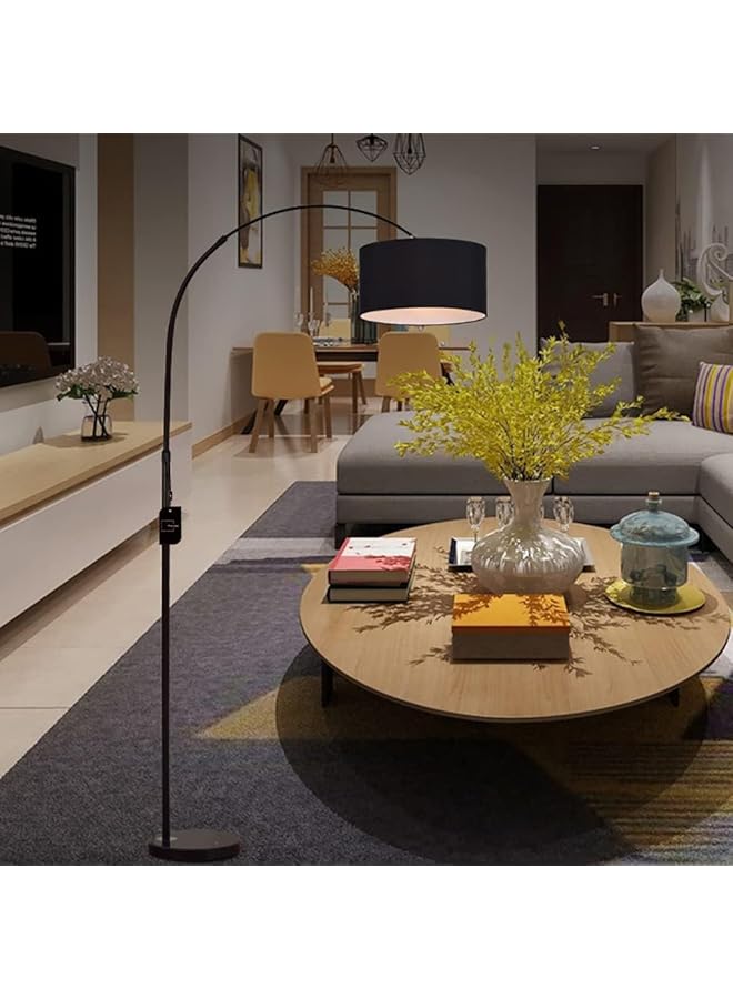 شاربدو مصباح أرضي على الطراز الاسكندنافي مع جهاز تحكم عن بعد وإضاءة LED بدرجة حرارة لون قابلة للتعديل لغرفة المعيشة وغرفة النوم - Image 3
