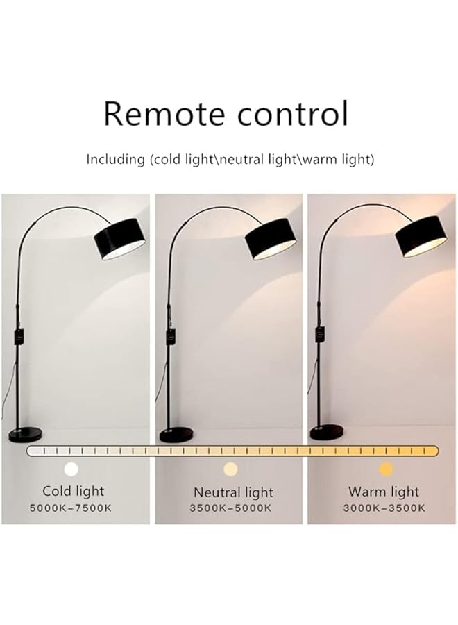 شاربدو مصباح أرضي على الطراز الاسكندنافي مع جهاز تحكم عن بعد وإضاءة LED بدرجة حرارة لون قابلة للتعديل لغرفة المعيشة وغرفة النوم - Image 5