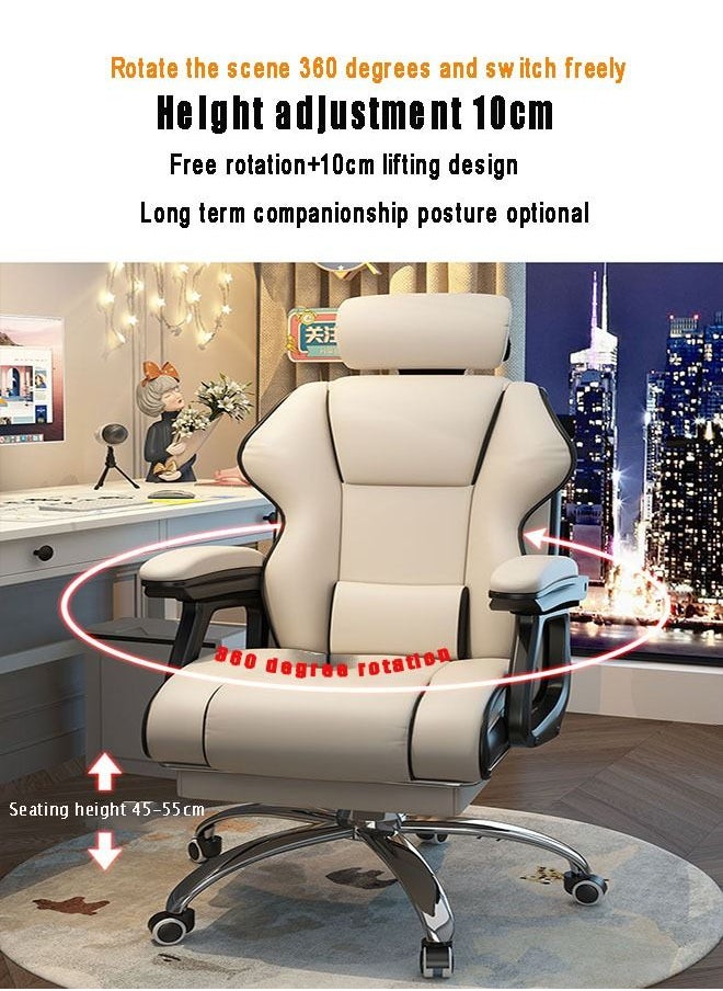 Comfortable and Sedentary Office Chairs for Home Use, Dormitory Backrest Chairs, Anchor Lift Esports Sofa Chairs(White) - pzsku/Z955B1DE6BF57A6297E4CZ/45/_/1685069953/52d3a526-033e-4a9f-9766-e1e63a2017ca