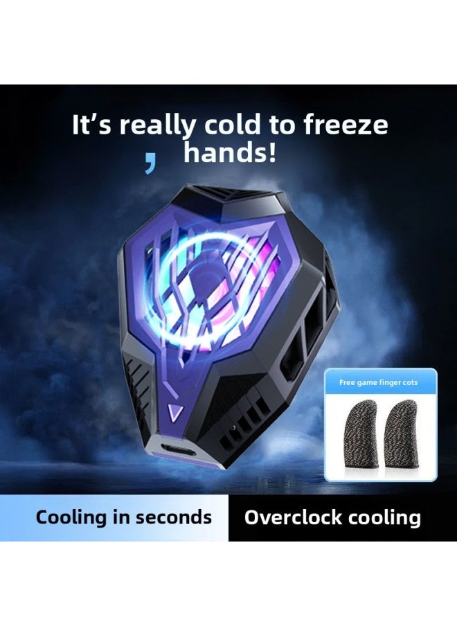 Generic - Mobile Phone Radiator Semiconductor Icing Cooling Back Clip Icing Mute Cooling Electronic Game Special Refrigeration Artifact-Color:E-sports Model [dual-speed Adjustable Frost + Semiconductor Refrigeration] - Semiconductor Silent Heat Dissipation Can Cool Down In Seconds - Image 1
