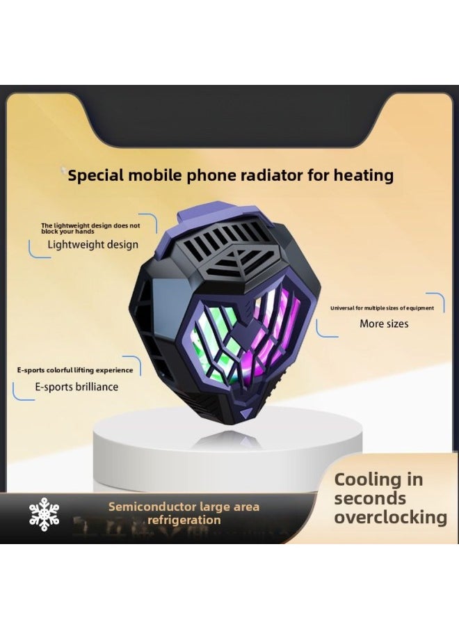 Generic - Mobile Phone Radiator Semiconductor Icing Cooling Back Clip Icing Mute Cooling Electronic Game Special Refrigeration Artifact-Color:E-sports Model [dual-speed Adjustable Frost + Semiconductor Refrigeration] - Semiconductor Silent Heat Dissipation Can Cool Down In Seconds - Image 1
