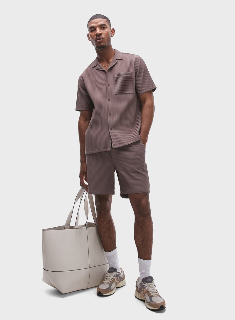 توب مان قميص بلايز بأكمام قصيرة - Image 4