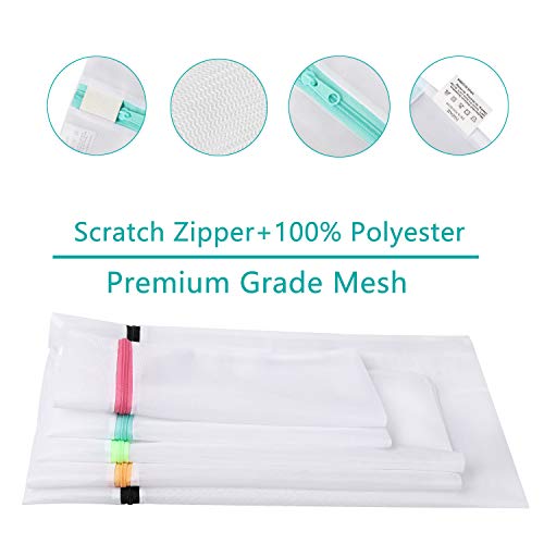 BAGAIL Laundry Bags Mesh Wash Bag for Intimates Lingerie and Delicates,7Pcs(1XL,2L,2M,2 Bra Bags) - Image 3