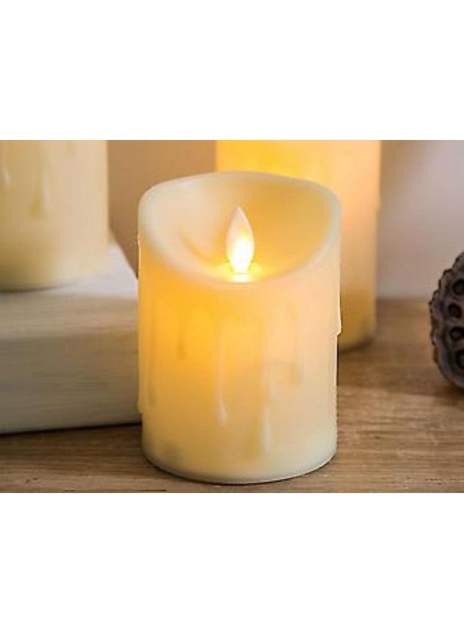 VRB DecTM 3 Pcs Dancing Acrylic Candle Flameless & Smokeless Decorative Candles Led Tea Light Candle Perfect for Gifting, Home, Birthday, Diwali, Christmas,Decorative Candles (3 Pcs Flickering Candle) - Image 3