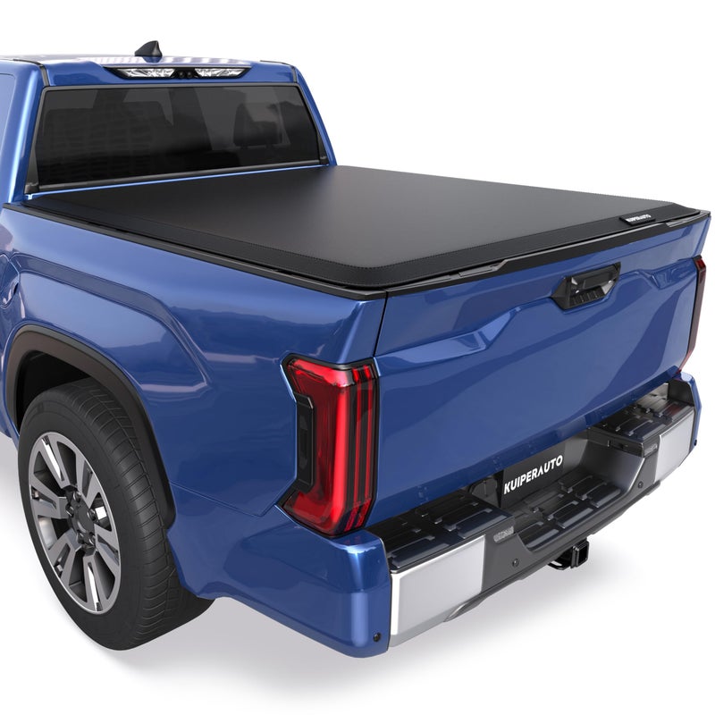 KUIPERAUTO 5 FT Roll-Up Soft Vinyl Truck Bed Tonneau Cover Compatible for 2024 2025 2026 Toyota Tacoma Extra Short Bed Fleetside(Donâ€˜t fit 2025 Utility Track System) - Image 1