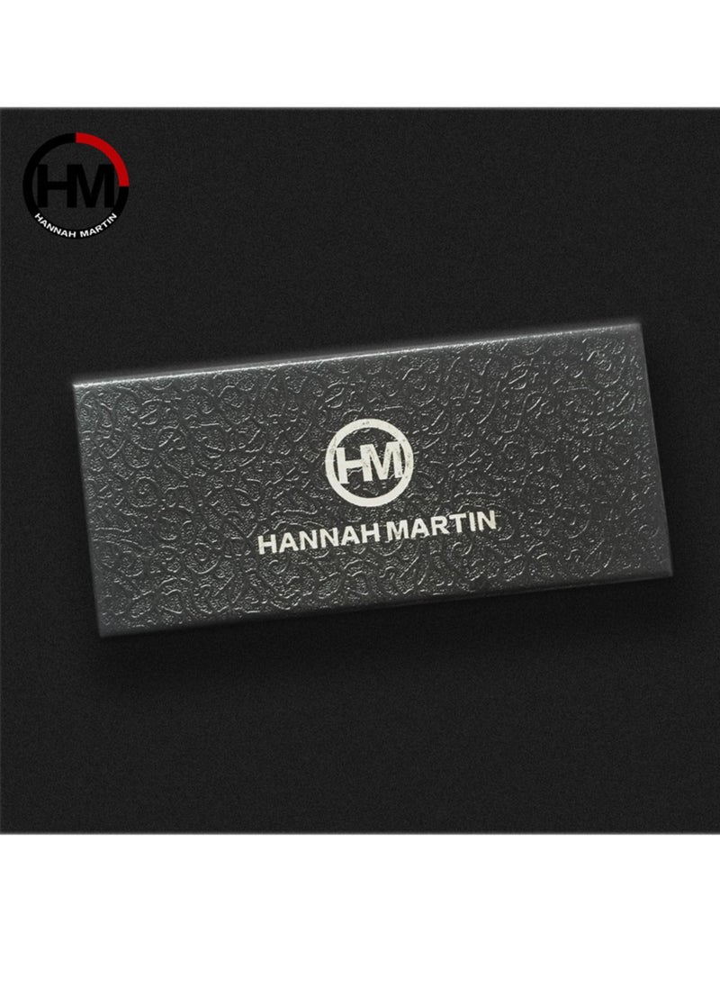 Hannah Martin - ساعة HM-1122 نسائية ثلاثية الأبعاد باللون الأبيض وقرص النحل - Image 1