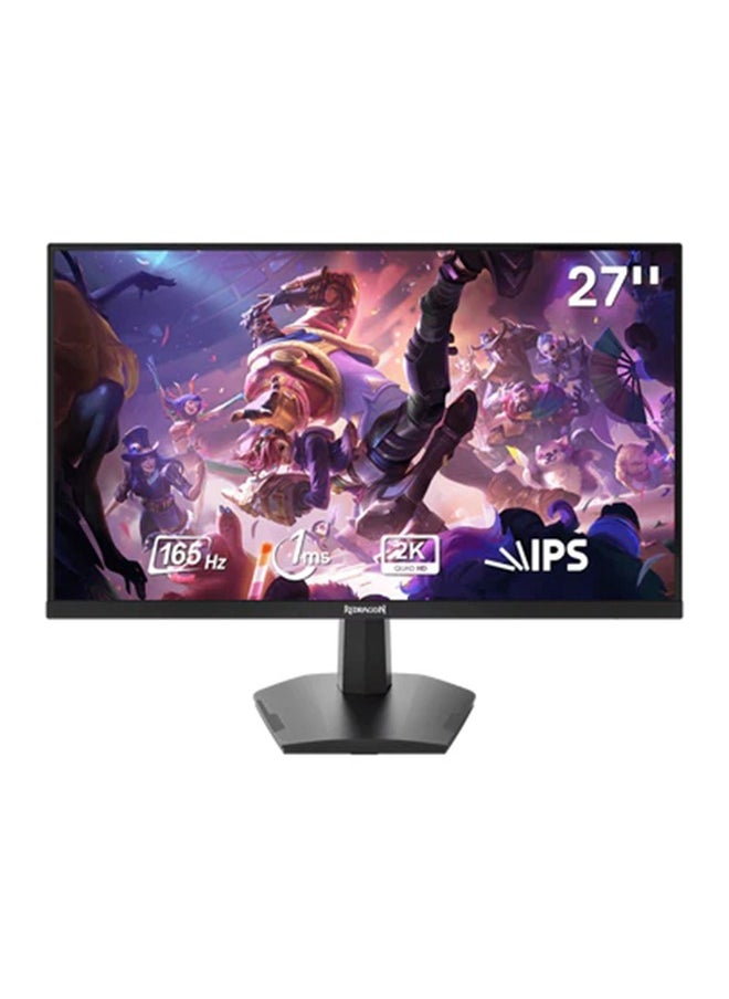 REDRAGON 27 inch OPAL QHD 2K 165hz 1ms Gaming Monitor HDMI, VGA, G-SYNC, DisplayPort, Audio output (3.5mm Headphone Jack), Modes (Standard, Movie, FPS, RTS, EyeSaver) GM27X5QIPS-L  - Image 1