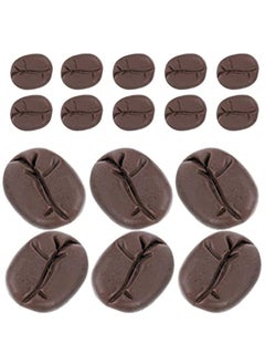 Generic Artificial Coffee Beans Simulation Mini Coffee Beans Imitation Food Resin Cabochons for DIY Craft Fake Vegetable Realistic Model for Cafe Shop Cabinet Display  - Image 1