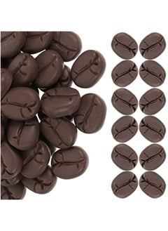 Generic Artificial Coffee Beans Simulation Mini Coffee Beans Imitation Food Resin Cabochons for DIY Craft Fake Vegetable Realistic Model for Cafe Shop Cabinet Display  - Image 4