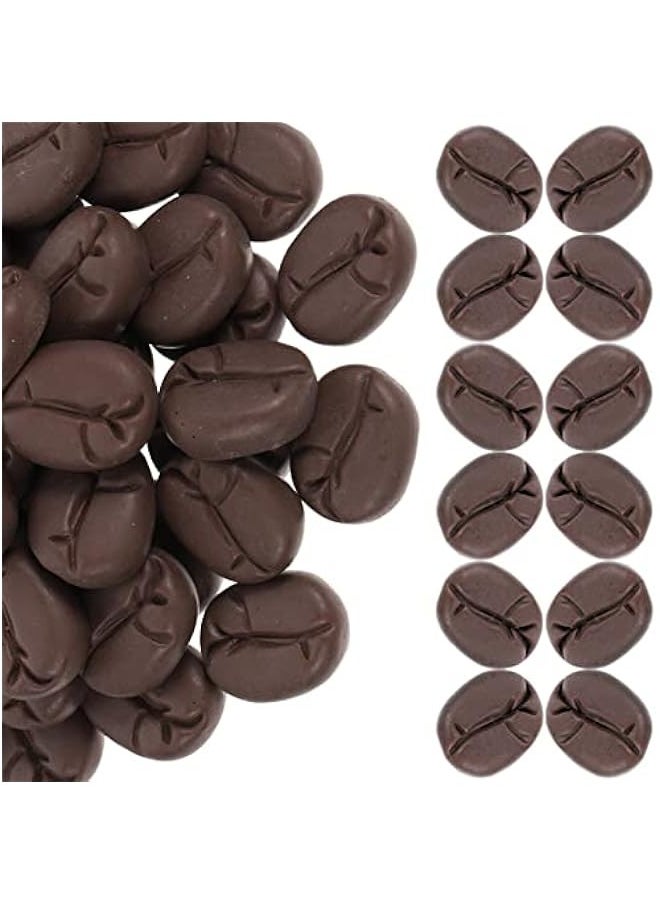 Generic - Artificial Coffee Beans Simulation Mini Coffee Beans Imitation Food Resin Cabochons for DIY Craft Fake Vegetable Realistic Model for Cafe Shop Cabinet Display - Image 1