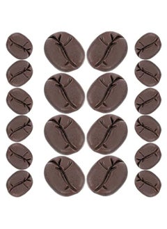 Generic Artificial Coffee Beans Simulation Mini Coffee Beans Imitation Food Resin Cabochons for DIY Craft Fake Vegetable Realistic Model for Cafe Shop Cabinet Display  - Image 5