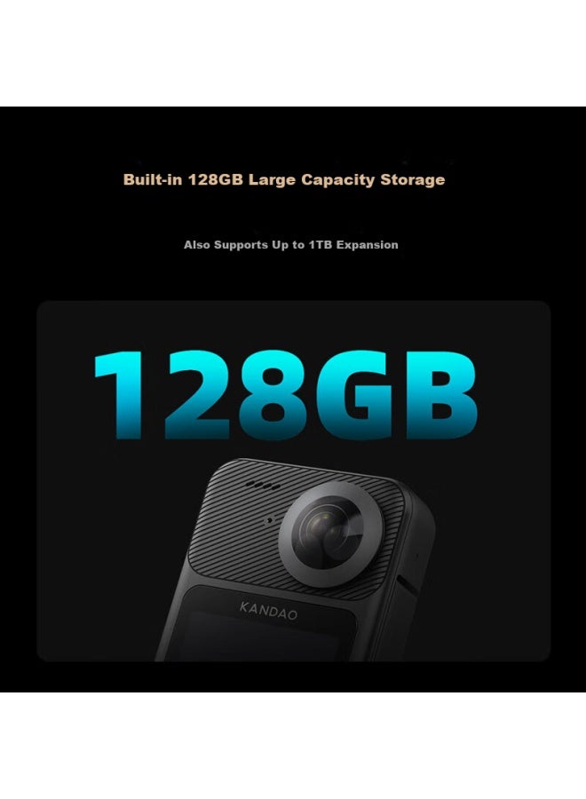 Kandao Sees Qoocam3ultra Action Camera, 10-bit Color, 8k High-definition, Waterproof And Shockproof 360-degree Panoramic Camera For Skiing, Motorcycling, And Vlogging - Image 4