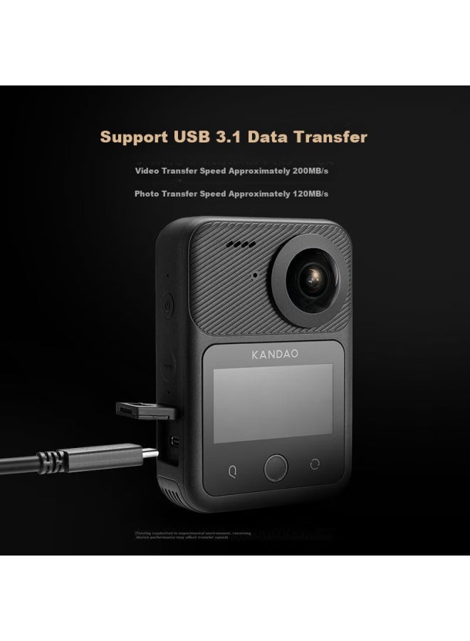 Kandao Sees Qoocam3ultra Action Camera, 10-bit Color, 8k High-definition, Waterproof And Shockproof 360-degree Panoramic Camera For Skiing, Motorcycling, And Vlogging - Image 5