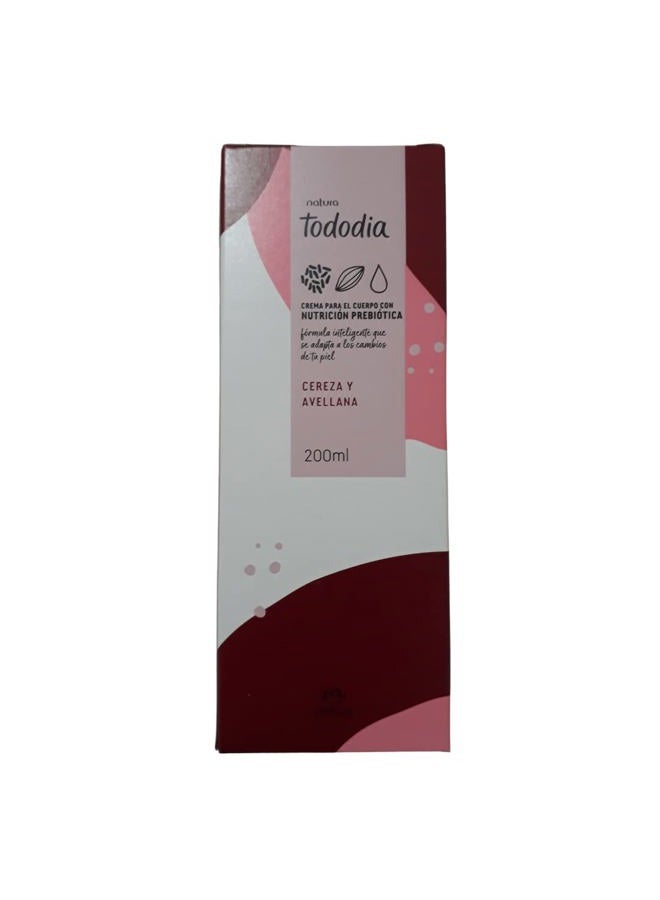 Natura - Linha Todo Dia (Cereja e Avela) - Creme Hidratante Nutritivo para o Corpo 200 Ml - (Every Day (Cherry Hazelnut) Collection - Body Nourishing and Moisturizing Cream 6.76 Fl Oz) - Image 2