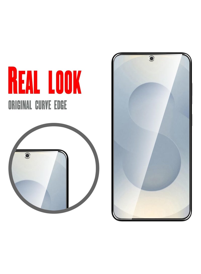 DUSALA 2 Pack Screen Protector for Samsung Galaxy S24 FE Tempered Glass Screen Shatterproof Anti Scratch Glass HD Clear compatible with Samsung Galaxy S24 FE - Image 3