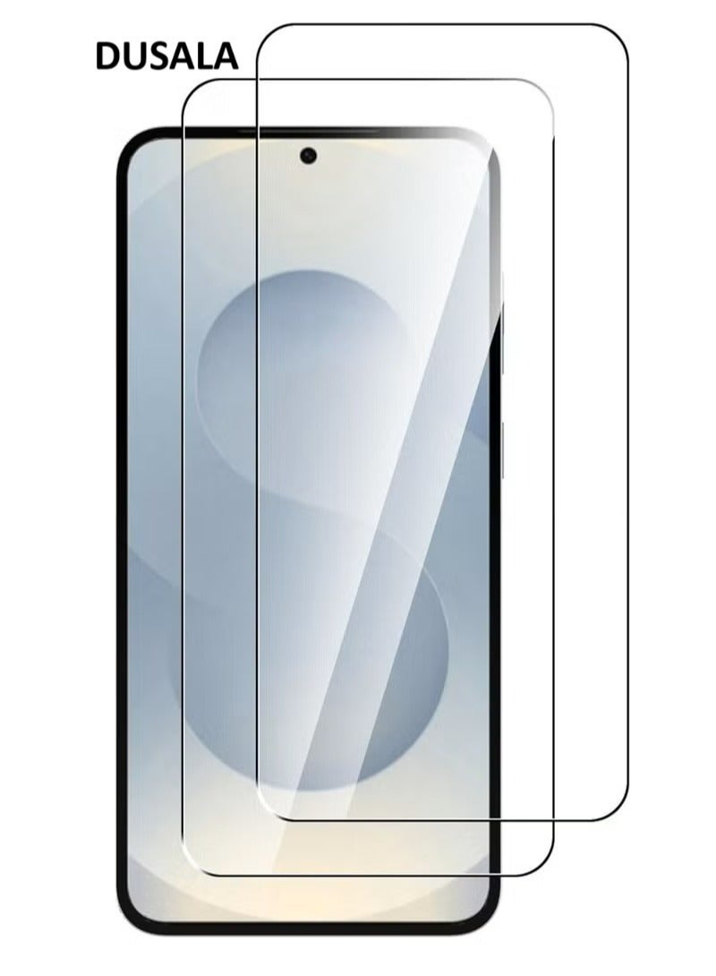 DUSALA 2 Pack Screen Protector for Samsung Galaxy S24 FE Tempered Glass Screen Shatterproof Anti Scratch Glass HD Clear compatible with Samsung Galaxy S24 FE - Image 1