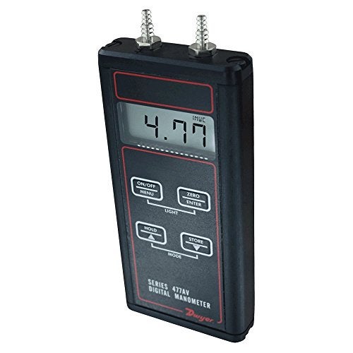 Dwyer® 477AV Handheld Digital Manometer, 477AV-3, 0-200" wc, Air Velocity/Flow Modes - Image 4