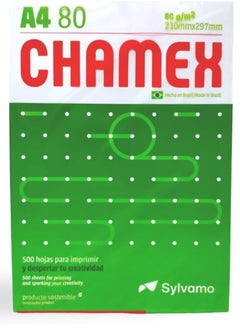 CHAMEX A4 copy paper from Chemex, 80 grams, Brazilian made, 500 sheets  - Image 2