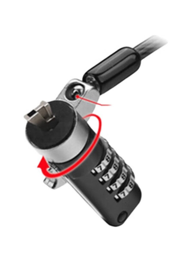 Linkstone Dell Laptop Lock, Anti-Theft Lock, Security Password Lock (Suitable For Dell Inspiron 3000/G3/G7 Alienware), 3*5Mm Wedge Lock Hole, N103B - Image 1