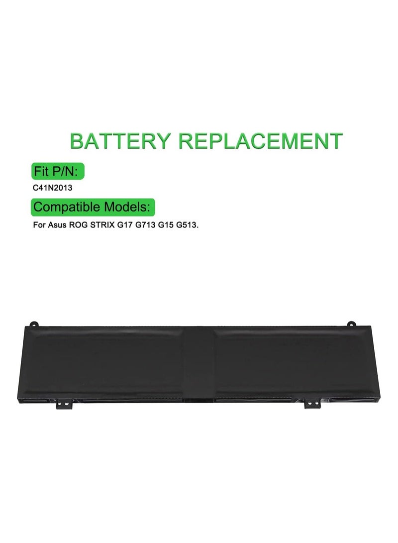 Replacement Battery C41N2013 for ROG Strix G17 G713 and G15 G513 (15.4V 90Wh, 5675mAh). - Image 3
