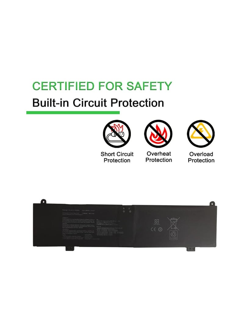 Replacement Battery C41N2013 for ROG Strix G17 G713 and G15 G513 (15.4V 90Wh, 5675mAh). - Image 5