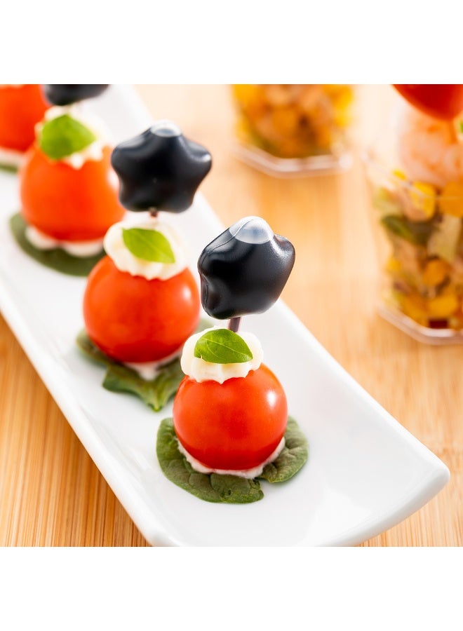 Restaurantware قطّارات بيبتيد من غاسترو ساينس سعة 4 مل، 500 قطّارة ضغط قابلة للتصرف - من البلاستيك الغذائي، على شكل نجمة، شفافة، لملء الزينة أو الصلصات، للكعك - Image 3