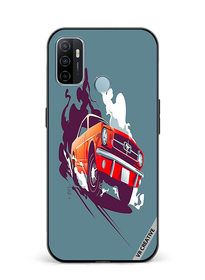 VR CREATIVE Protective Case Cover For Oppo A53 Mustang Design Multicolour - Image 1