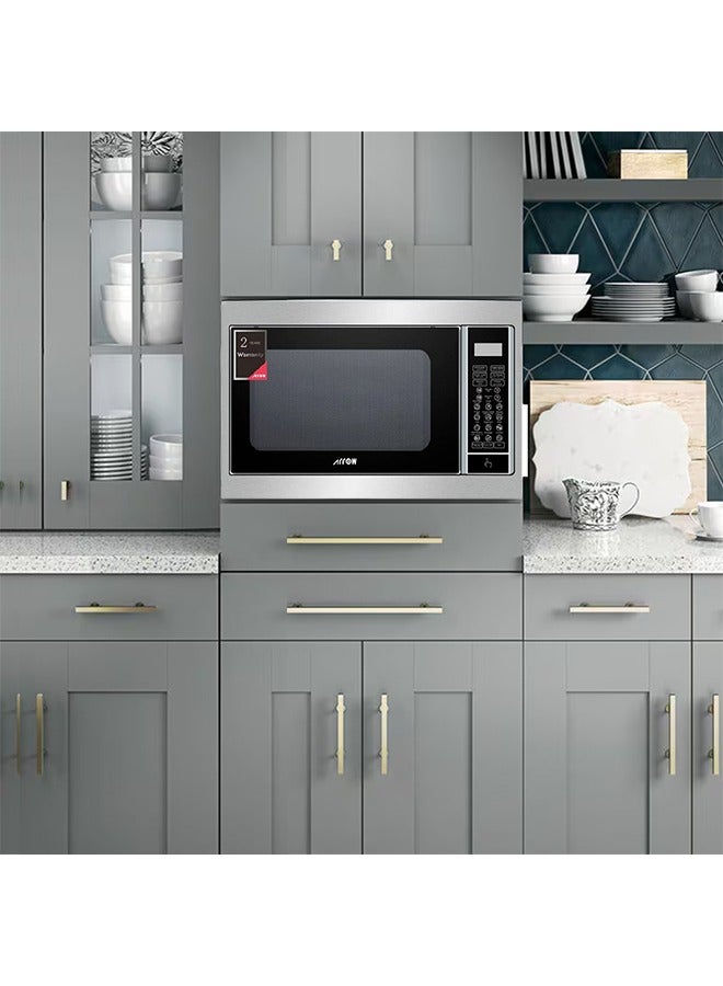 Arrow Built-In Microwave - 30 Liters - 900 Watts - 6 Levels - Electronic Control Panel - Silver - RO-30MGSB - Image 5