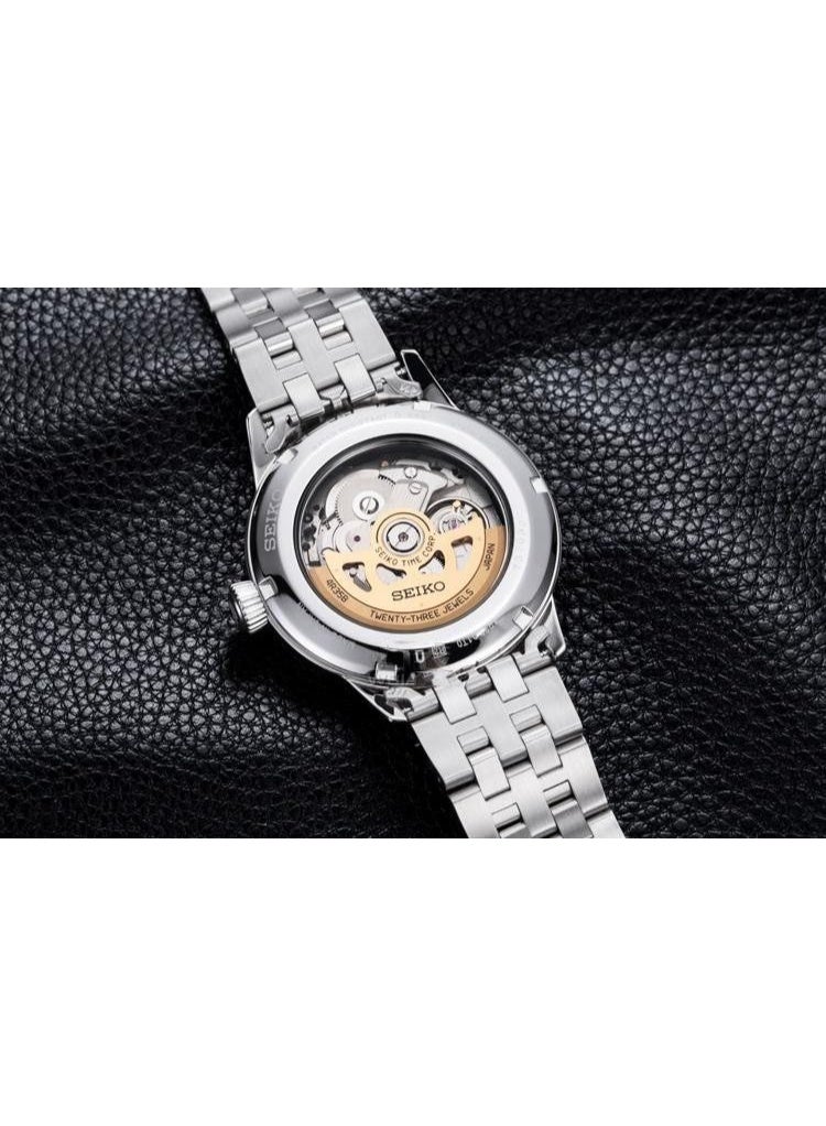 Seiko Presage “Cocktail Time" Automatic Watch SRPE17J1, 40.5 mm Black Sunray Dial, Stainless Steel Case & Bracelet, 50 m WR - Image 2