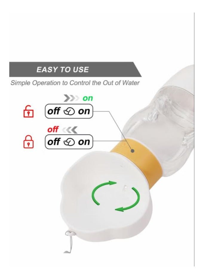 Portable Dog Water Bottle with Food Container for Outdoor Walking Traveling and Hiking - Image 2