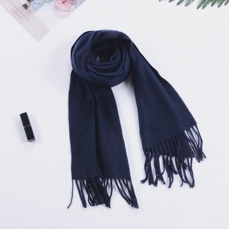Children'S Double-Sided Plaid Scarf Men'S Adult Scarf Hanging Beard Annual Gift Red Scarf - Image 5