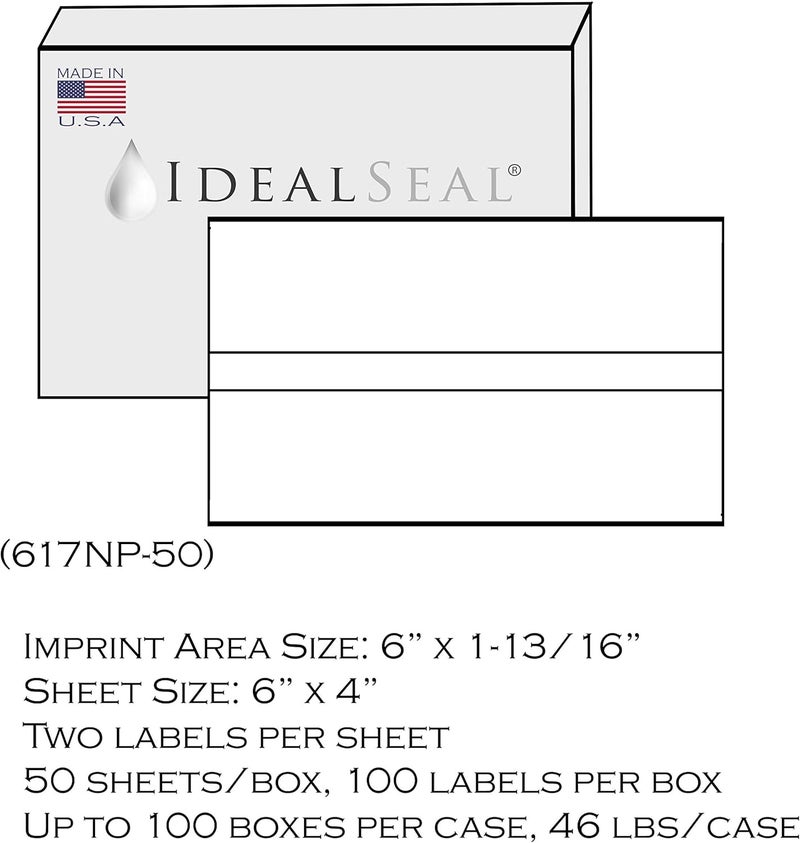 IDEALSEAL Preferred Postage Supplies Postage Meter Tape 6x4 Compatible Replacement for PB 612-0, 612-7, 612-9, 620-9, Neopost 7449704, PC2N, Hasler 9004080 50 Count - Image 2