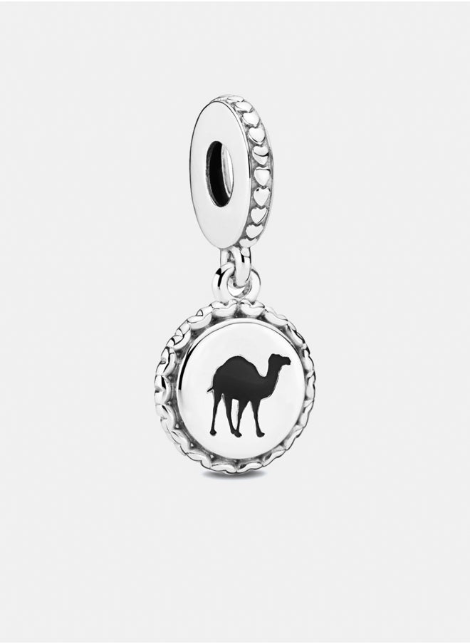 PANDORA Dromedary silver dangle with black enamel 2774 